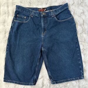 Anchor blue beyond baggy shorts jorts size 38 y2k vintage